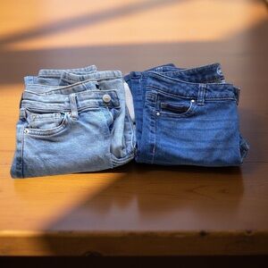 Girls Size 12 Jeans Bundle Forever 21 Kids & Wonder Nation Distressed Classic